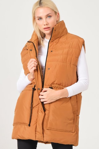 Doudoune sans manches - Marron