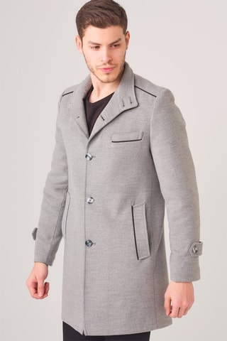 Manteau en laine - Gris clair