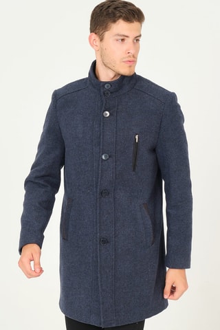 Manteau en laine - Bleu marine