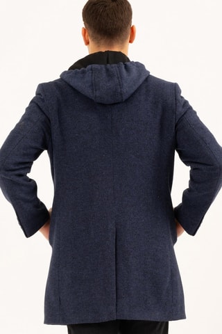 Manteau en laine - Bleu marine