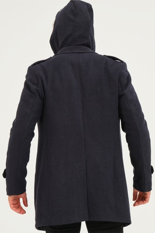 Manteau en laine - Bleu foncé