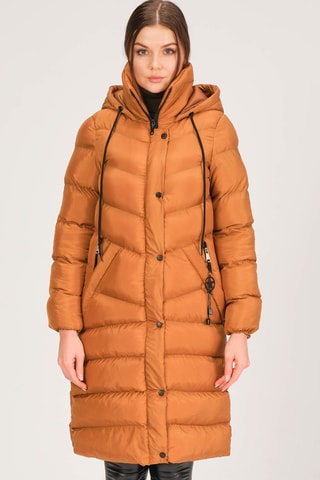 Doudoune longue - Orange