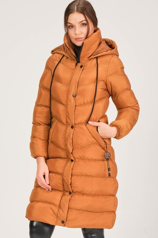 Doudoune longue - Orange