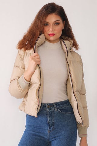 Doudoune à capuche - Beige