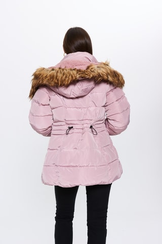 Gewatteerde Jas met Capuchon - Roze
