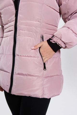 Gewatteerde Jas met Capuchon - Roze