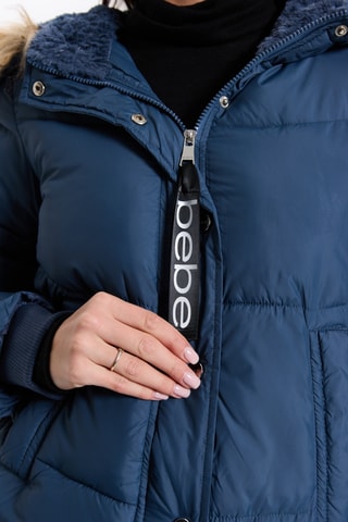 Gewatteerde Jas met Capuchon - Marineblauw