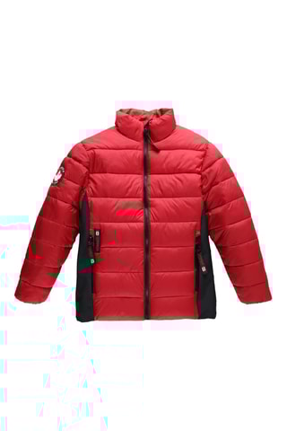 Gewatteerde Jas - Rood en Zwart
