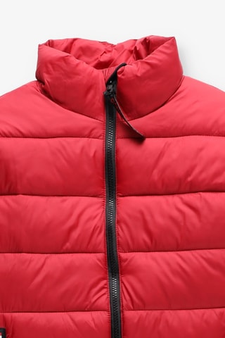 Gewatteerde Jas - Rood en Zwart