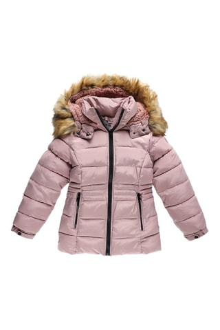 Gewatteerde Jas met Capuchon - Roze