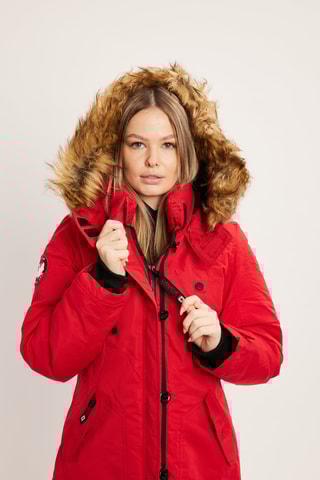 Parka met Capuchon - Rood