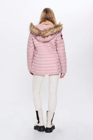 Gewatteerde Jas met Capuchon - Roze