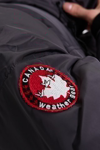 Gewatteerde Jas met Capuchon - Zwart