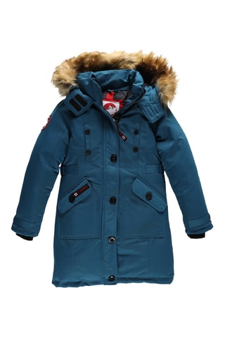Parka met Capuchon - Petrolblauw