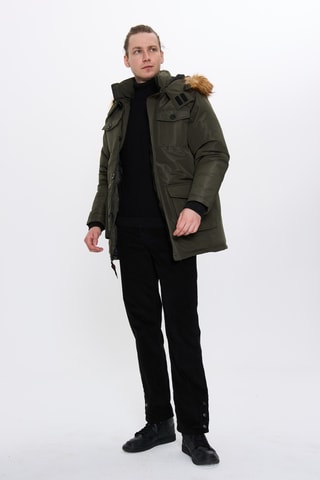 Parka met Capuchon - Olijfgroen