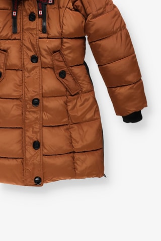 Gewatteerde Jas met Capuchon - Camel