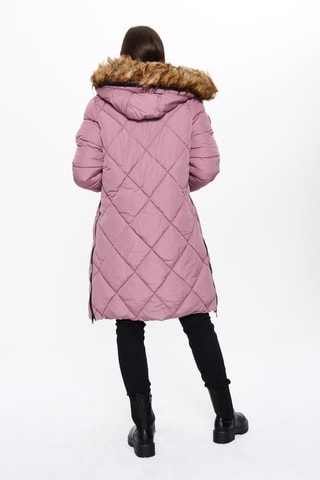 Gewatteerde Jas met Capuchon - Roze