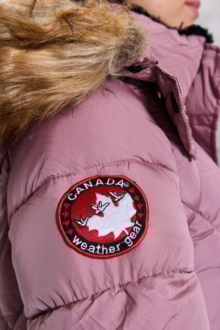 Gewatteerde Jas met Capuchon - Roze