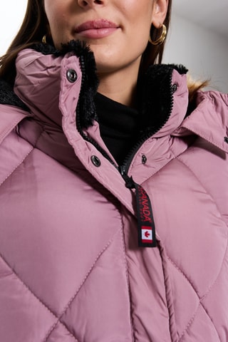 Gewatteerde Jas met Capuchon - Roze