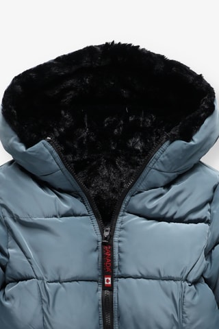 Dubbelzijdige Parka met Capuchon - Kobaltblauw
