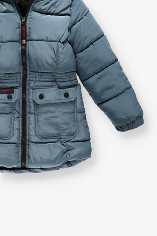 Dubbelzijdige Parka met Capuchon - Kobaltblauw