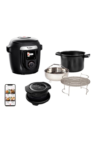 Multicuiseur Wi-Fi 10-en-1 Cookeo avec couvercle Extra crisp - 6 l