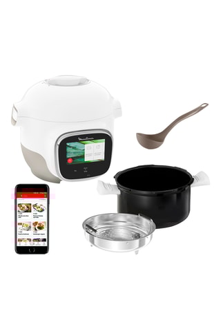 Multicuiseur connecté Cookeo Touch Mini + accessoires - 3 l - 900 W - Blanc