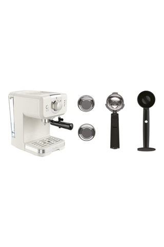Cafetière expresso à pompe Soleil - 1,2 l - Blanc