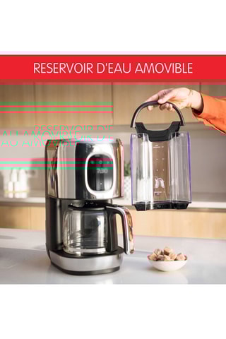 Cafetière programmable Majestuo - 1,25 l - 1000 W - Gris