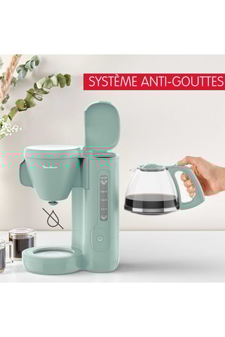 Cafetière filtre Morning - 1,25 l - 1000 W - Vert