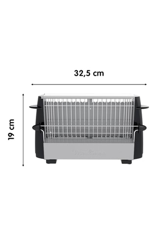 Grille-pain Vintage - 760 W - 1 fente - Gris