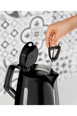 Bouilloire électrique sans fil Soleil - 1,7 l - 2400 W - Argenté et noir