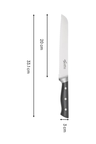  Couteau à pain en acier inoxydable Virtuoso - 20 cm 