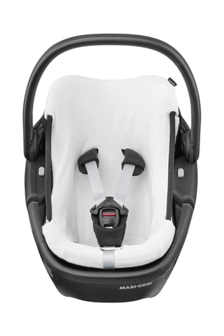 Housse siège-auto en coton biologique - Blanc