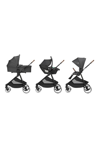 Poussette 3-en-1 Luvia Trivio - Gris foncé - Dès la naissance - Jusqu'à 22 kg