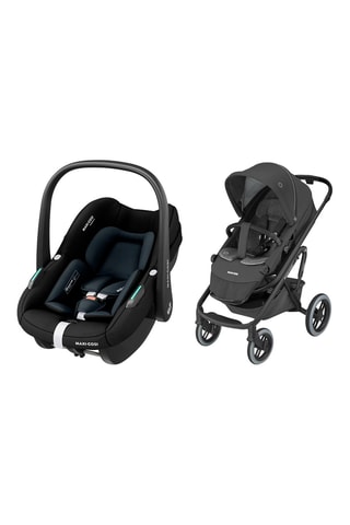 1 x Poussette pliable Lila XP et 1 x Siège-auto Pebble S - Noir