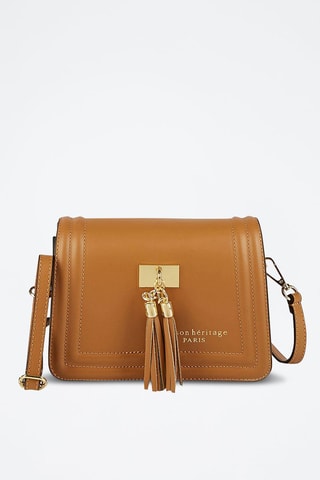 Sac bandoulière en cuir Core - Camel