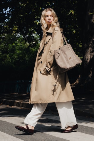 Cabas en nubuck Rise - Taupe
