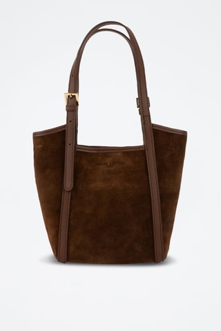 Sac porté épaule et pochette en cuir Olmo - Marron