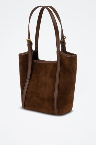 Sac porté épaule et pochette en cuir Olmo - Marron