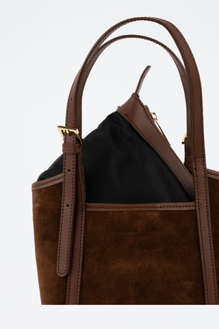 Sac porté épaule et pochette en cuir Olmo - Marron
