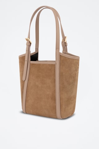 Sac porté épaule et pochette en cuir Olmo - Taupe