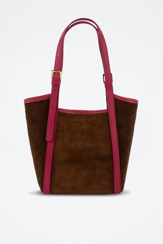 Sac porté épaule et pochette en cuir Olmo - Fuchsia