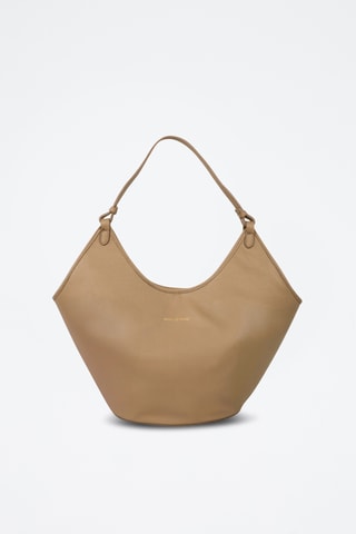 Sac porté épaule en cuir Cedro - Taupe