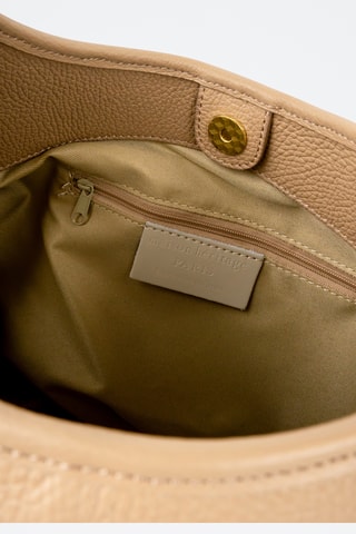 Sac porté épaule en cuir Cedro - Taupe