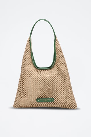 Sac porté épaule en nubuck Maldives - Vert