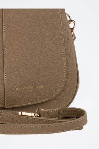 Sac porté épaule en cuir Lirio - Taupe
