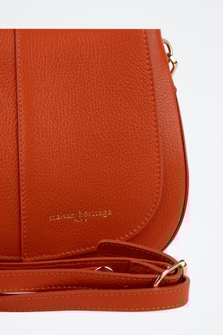 Sac porté épaule en cuir Lirio - Orange