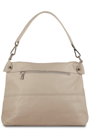 Sac porté épaule en cuir Ned - Gris