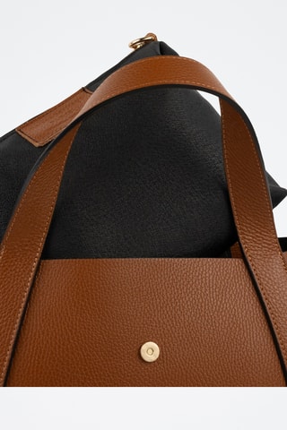 Sac à main et pochette en cuir Picea - Camel